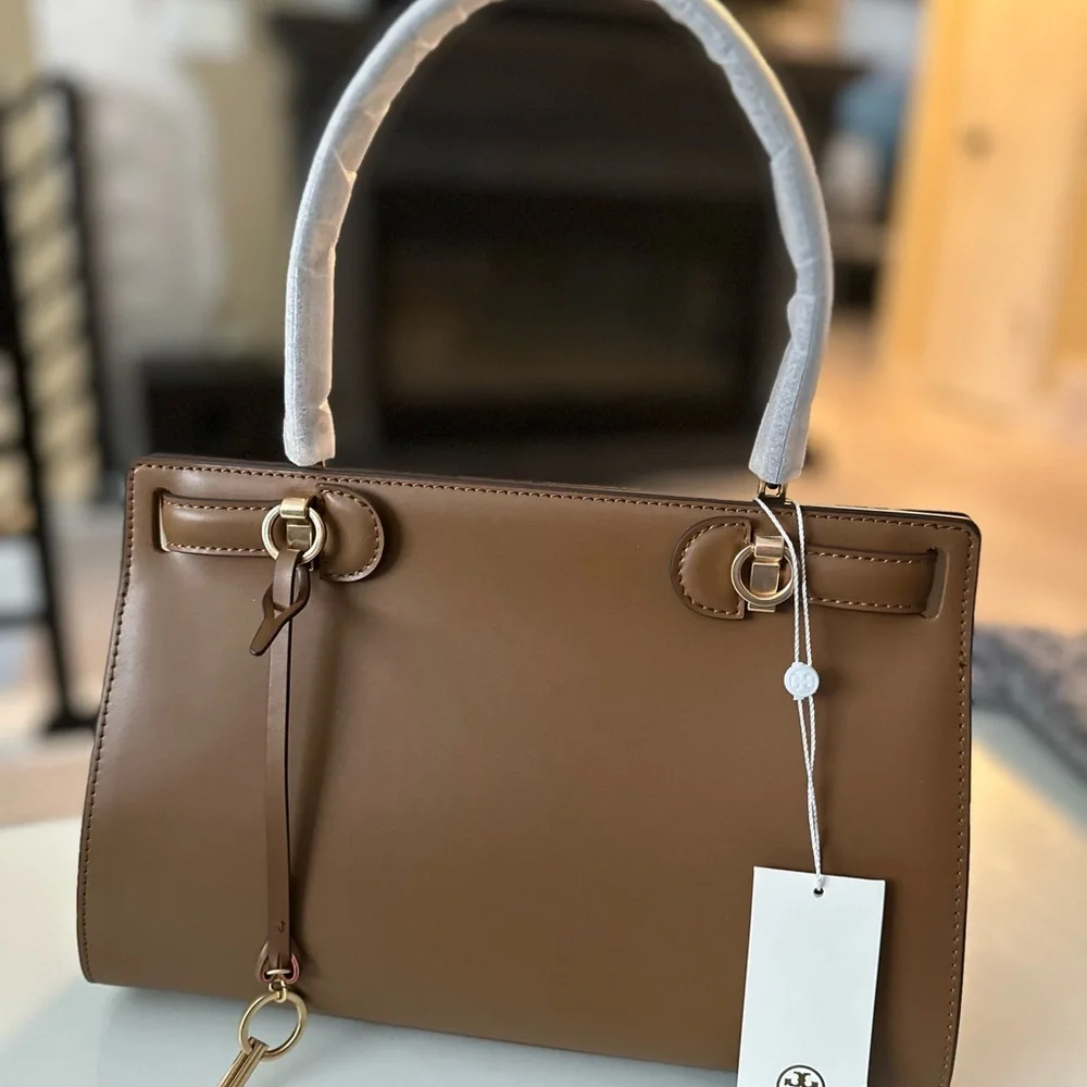 💥BRAND NEW💥 Tory Burch Lee Radziwill Petite Satchel - Picture 7 of 11